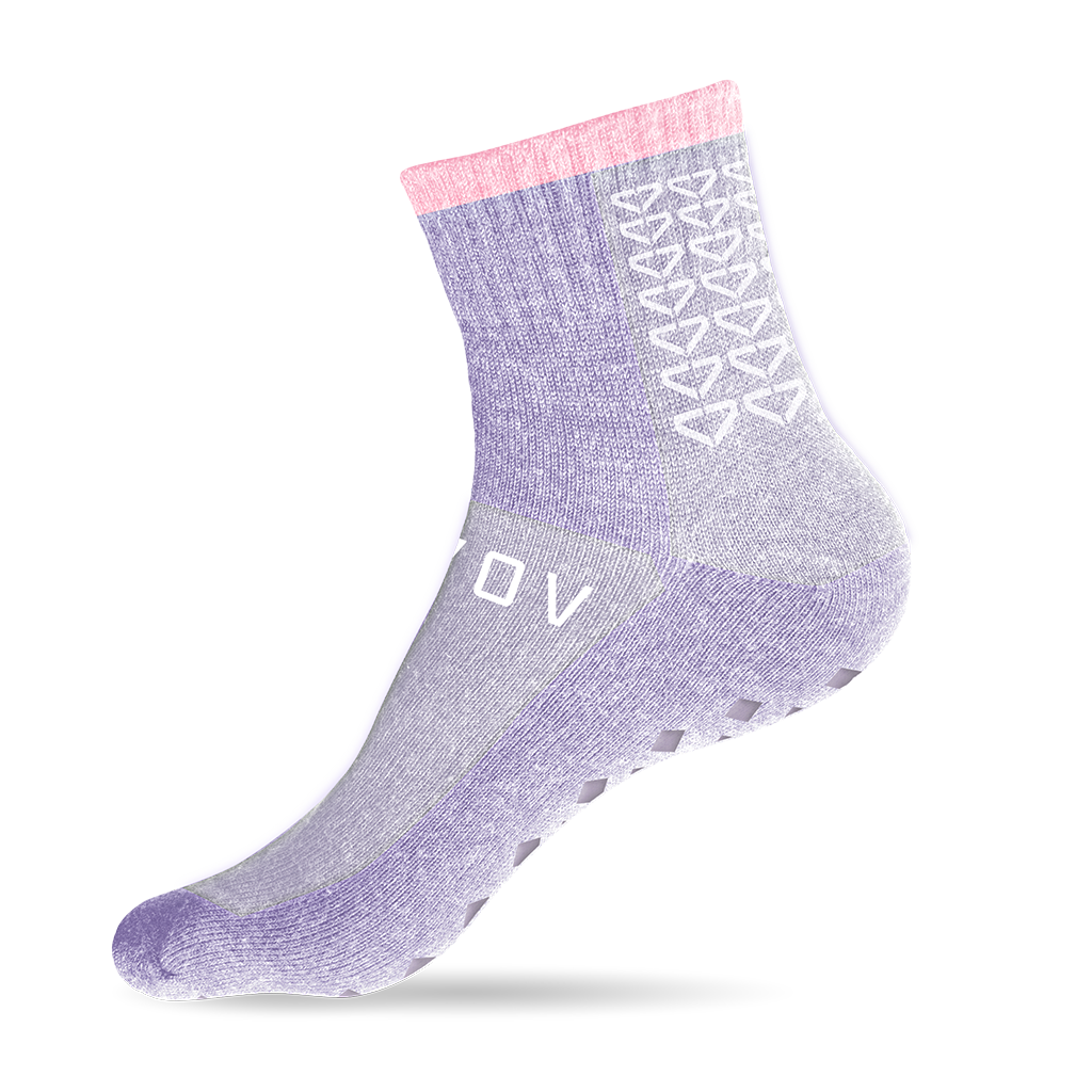 EVOV Physio Grip Socks Purple Hips